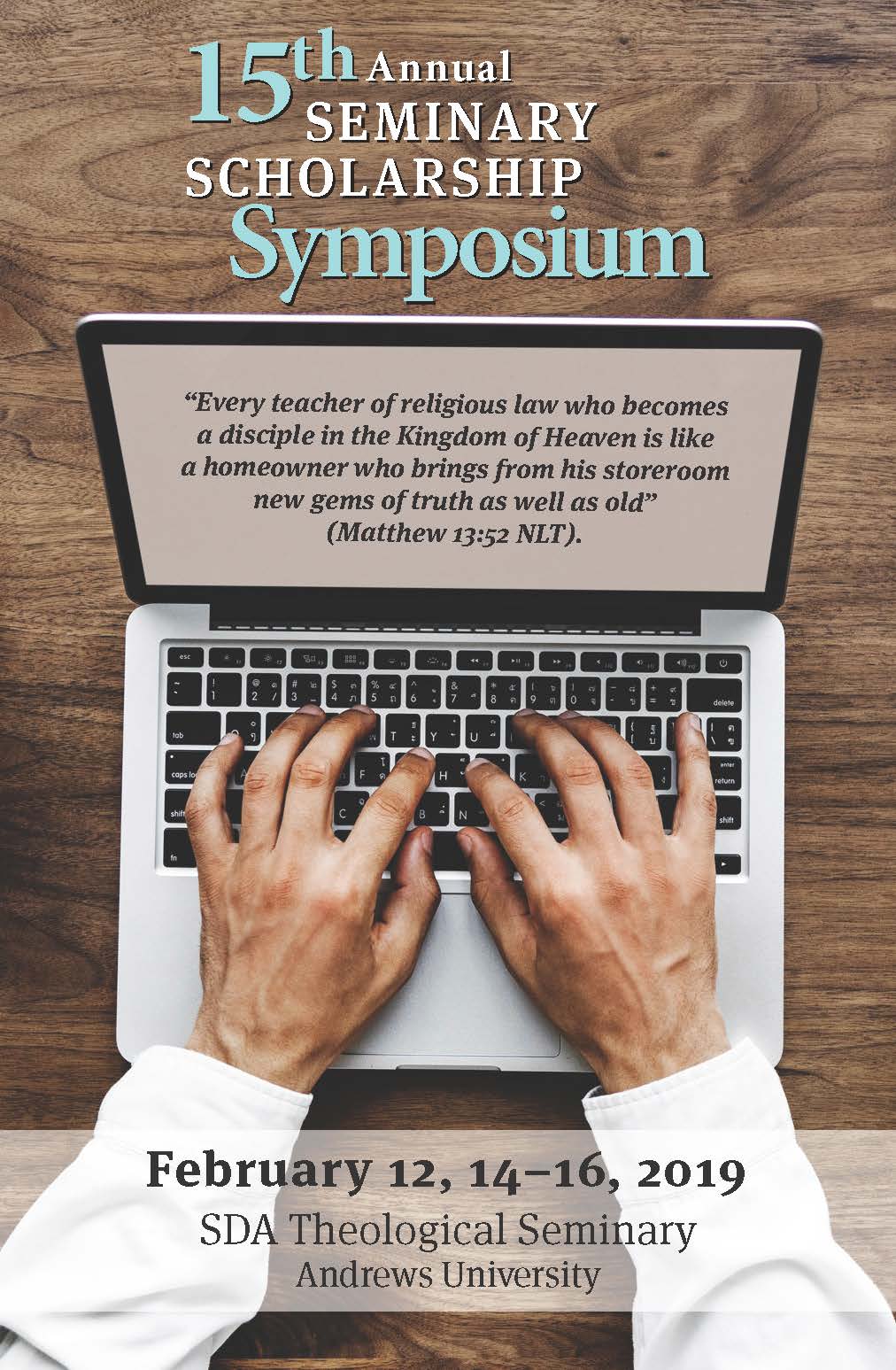 15th Annual Seminary Scholarship Symposium