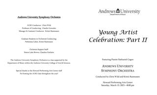 Young Artist Celebration: Part II
