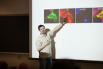 Peter Lyons presents on the "Structure and function of a unique proteolytic enzyme" by Andrews University