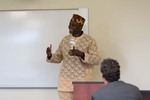 Danjuma Daniel presents on leadership and management in medical institutions