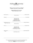 Departmental Assembly by Andrews University