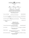 Music History Choir & Chamber Ensemble by Andrews University
