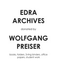EDRA Archives donated by Wolfgang Preiser