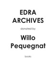 EDRA Archives Donated by Willo Pequegnat