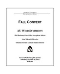 Wind Symphony Fall Concert by Alan Mitchell
