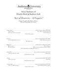 Art of Oratorio - A Music Vespers by Department of Music