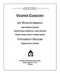 Festival Vespers Concert by Department of Music