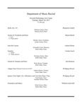 Department of Music Recital by Department of Music