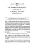 AU Singer Actor Studio