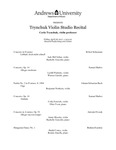 Trynchuk Studio Recital by Department of Music