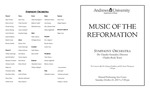 AU Symphony Orchestra - Music of the Reformation by Department of Music
