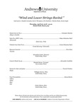 Wind and Lower Strings Recital by Department of Music