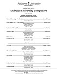 Andrews University Composers Concert