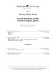 Laurie Smukler Violin Recital by Andrews University