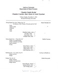 Chamber Studio Recital Fall by Andrews University
