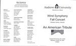 Wind Symphony Fall Concert -"An American Tribute" by Andrews University