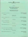 Piano Studio Recital, Fall by Andrews University
