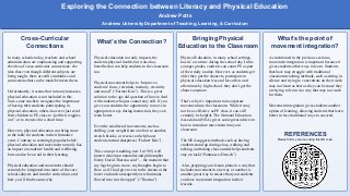 Exploring the Connection between Literacy and Physical Education