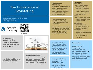 The Importance of Storytelling