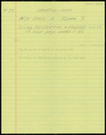 H73 Area A, Square 3, Folder Inventory