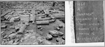 SURFACE ALLIGNMENT OF STONES - LOCUS 1, SQUARES 1, 2, 3, 4 LOOKING N. by Institute of Archaeology, Andrews University