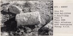 Milestone whit inscription by Andrews University, Institute of Archaeology.