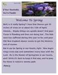 2016 April Newsletter by Nancy Rockey