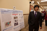Undergraduate Research Scholar Ricardo Huancaya presents his poster "Design of a Prototype Clinical Near Infrared Imager" by Andrews University