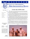 Institute of Archaeology & Horn Archaeological Museum Newsletter Volume 22.1