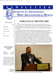 Institute of Archaeology & Horn Archaeological Museum Newsletter Volume 25.1