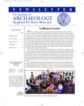 The Institute of Archaeology & Siegfried H. Horn Museum Newsletter Volume 30.1