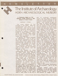The Institute of Archaeology & Horn Archaeological Museum Newsletter Volume 5.3/4