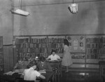 Emmanuel Missionary College Academy students in the library by James White Library