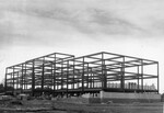 [Construction underway for the James White Memorial Library at Andrews University] by James White Library