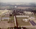 Andrews University aerial view from the south about 1962 by James White Library
