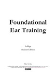 Foundational Ear Training: Solfège Student Edition by Max Keller