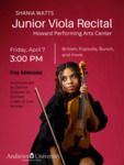 Shania Watts Junior Viola Recital by Andrews University