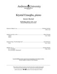 Senior Recital Krystal Uzuegbu 2016 by Krystal Uzuegbu