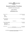 Trombone Degree Recital - Kenneth Andrade by Department of Music