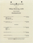 Tiffany Steinweg Junior Violin Recital by Andrews University