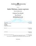 Katia Nikolaus - Graduate Voice Recital by Department of Music