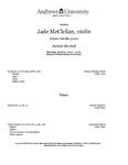Jade McClellan Junior Violin Recital by Department of Music