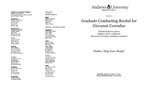 Giovanni Corrodus - Graduate Conducting Recital by Department of Music