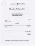 Madeline Jordan Violin Recital by Andrews University