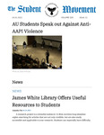 The Student Movement Volume 105 Issue 13: AU Students Speak out Against Anti-AAPI Violence