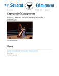 The Student Movement Volume 105 Issue 14: Carousel of Composers: Harpist Among Highlights of Sunday's Showcase